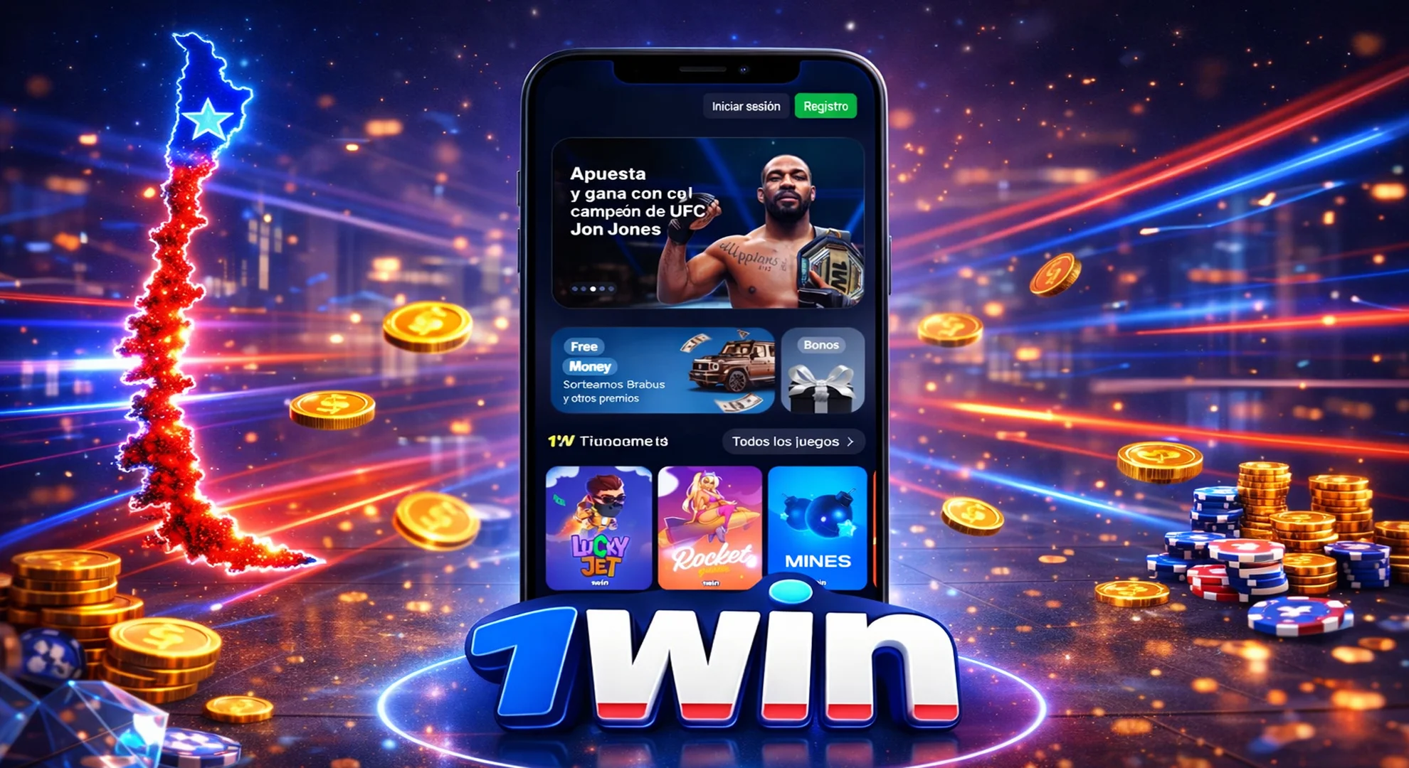 Juega donde quieras con la app 1win